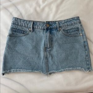 Edikted Denim Mini Skirt